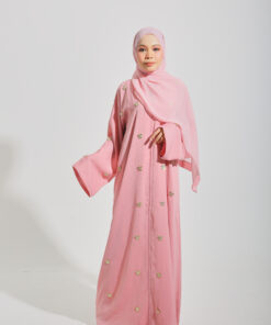 MARIPOSA SERIES ABAYA in Soft Pink