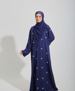 MARIPOSA SERIES ABAYA in Navy Blue