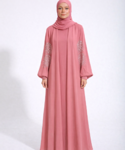 CLEO ABAYA in Soft Pink
