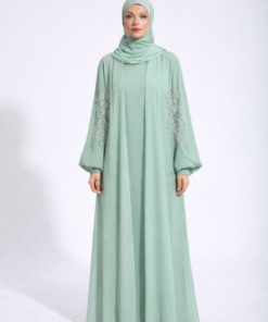 CLEO ABAYA in Sage Green